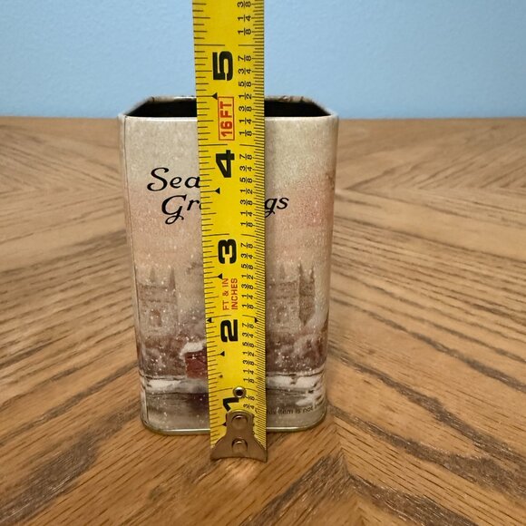 Set of 3 Vintage Metal Christmas Canisters Food Safe Holiday Storage Tins - Picture 9 of 13